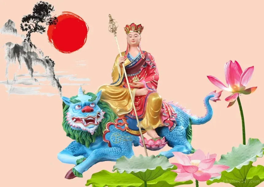 Ánh sáng tuệ huệ xuyên qua đức Phật minh họa sự giải thoát từ tụng kinh