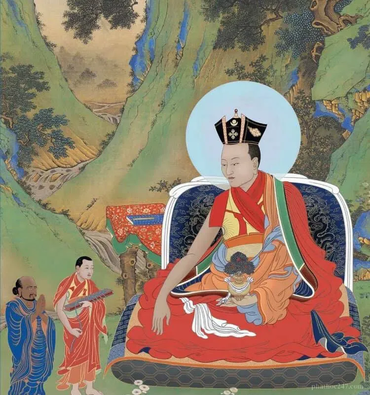 Cảnh quan Tây Tạng với các tu viện nằm giữa những ngọn núi hùng vĩ, nơi Đại Sư Wangchuk Dorje từng du hóa