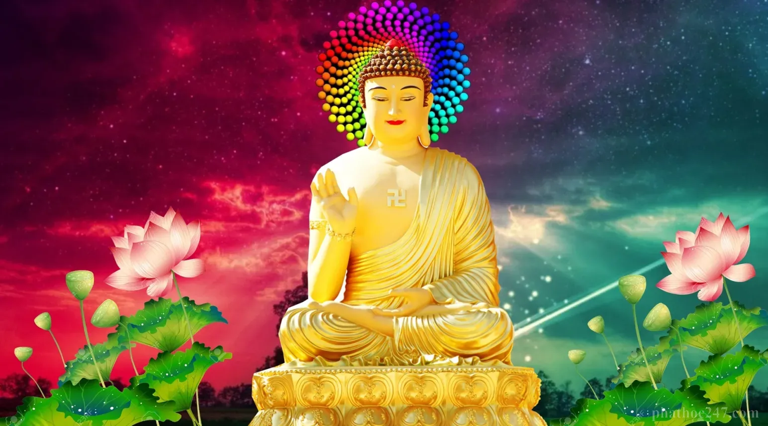 Cảnh tu hành bên trong chùa chiền Phật giáo Việt Nam truyền thống