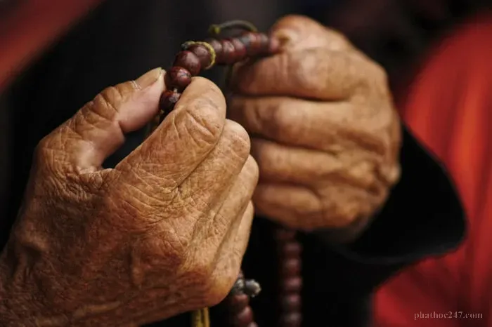 Cô Khuyến dâng tượng Địa Tạng Bộ Tát tại miếu thần với tâm chuyên tâm tu học