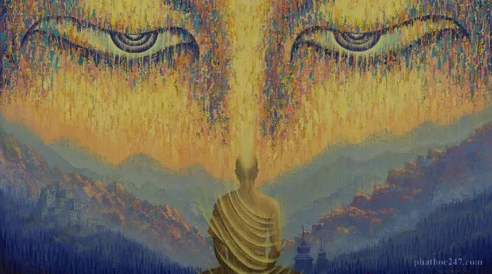 Đức Phật và các đệ tử trong giây phút cuối cùng trước khi nhập Niết Bàn