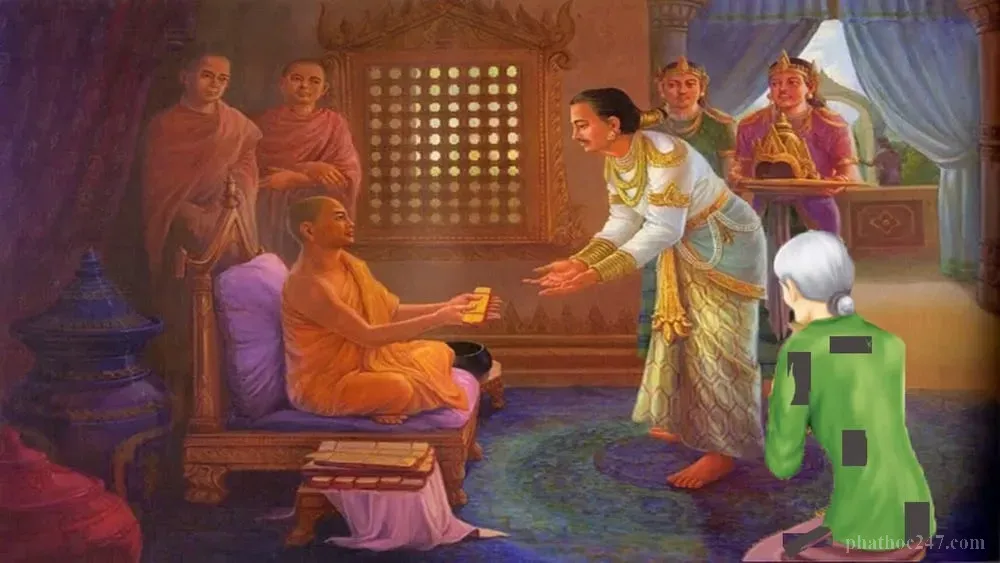 Đức Phật xuất hiện ở khắp mọi nơi bà Keo cố trốn tránh, biểu tượng sức mạnh của chánh pháp