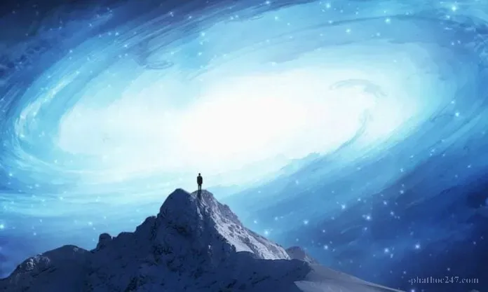 Hình ảnh thiền định tượng trưng sự tu tập vượt thoát tái sanh thông hiểu nhân quả