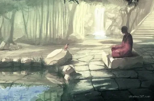 Phép tích của Tôn giả Sư Tử: cậu bé Tứ Đà xoè bàn tay sau lời bảo của ngài