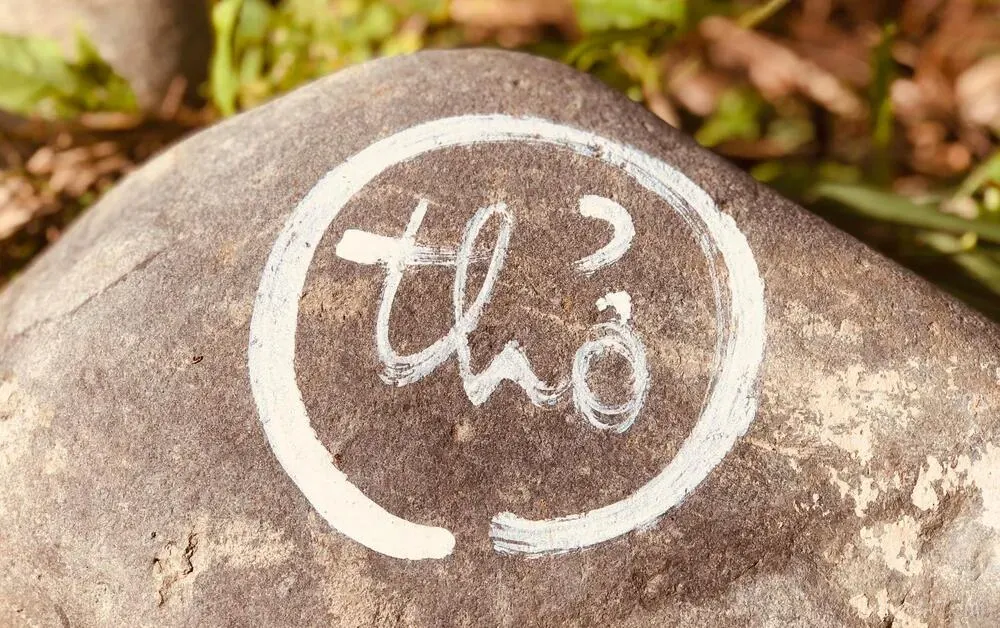 Thiền sư trong tư thế định tĩnh, chuyên tâm vào hơi thở