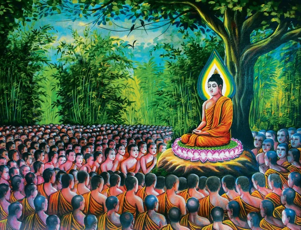 Mâm cơm trong lúc tu tập mùa An Cư tại tăng xá truyền thống