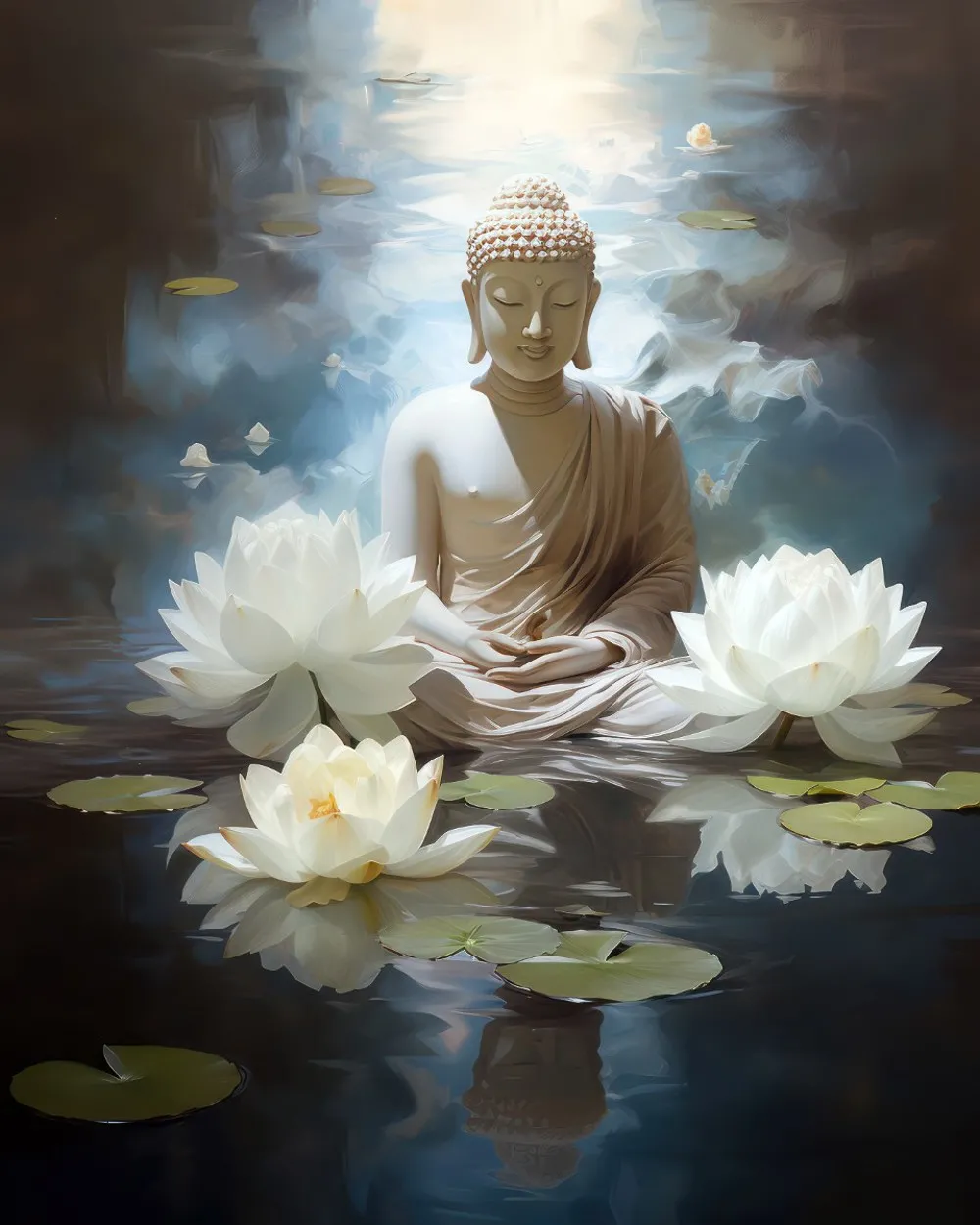 Thiền sư đắm chìm trong thiền định để phát triển chính tri kiến vô lậu